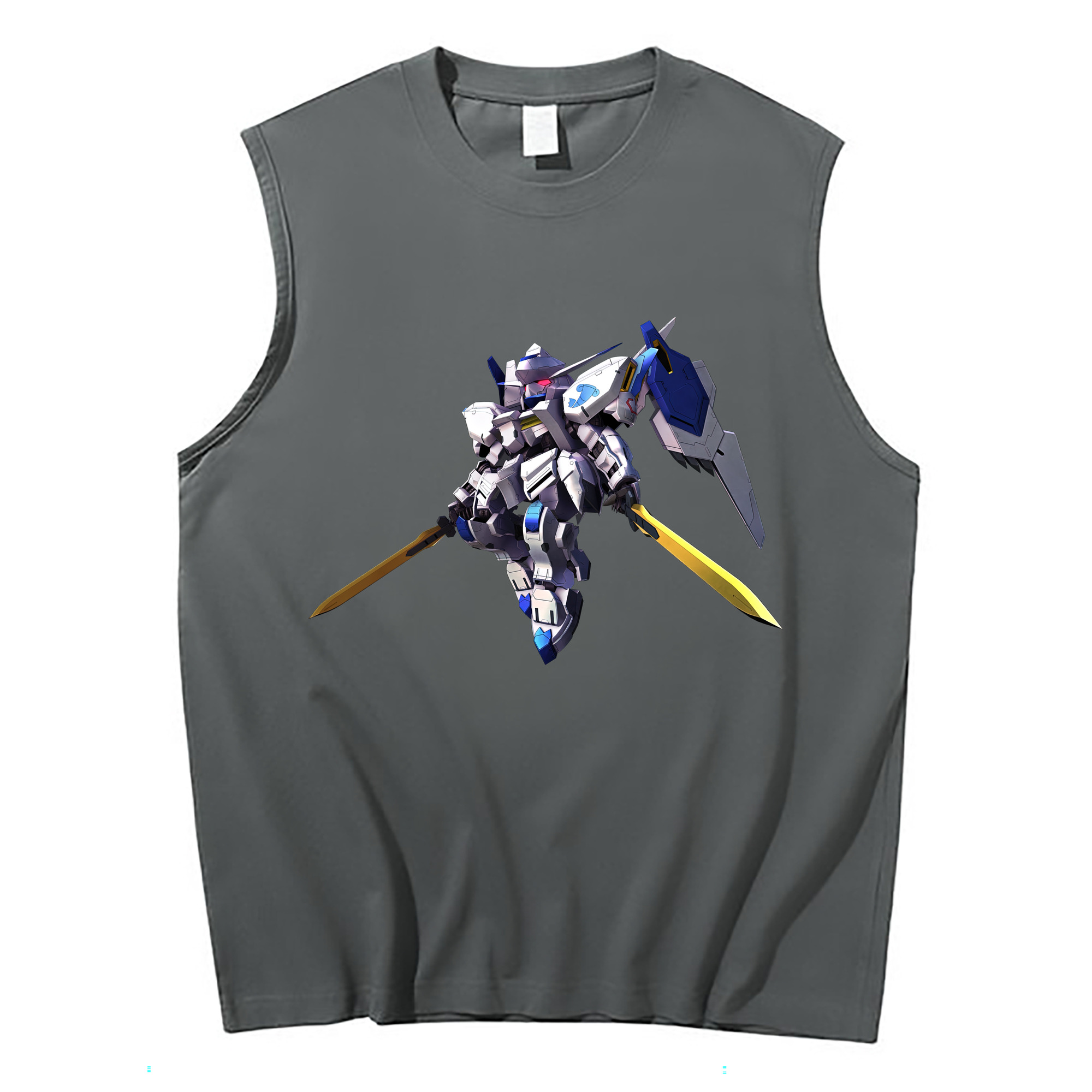 （画像用） 機動戦士ガンダム Mobile Suit Gundam コットン100％タンクトップ（フロントプリント）